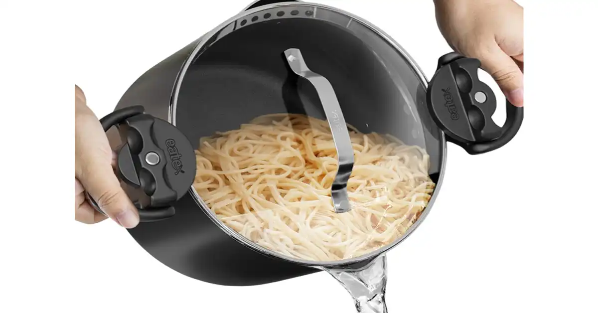 Pasta Cooker With Strainer Lid - EATEX