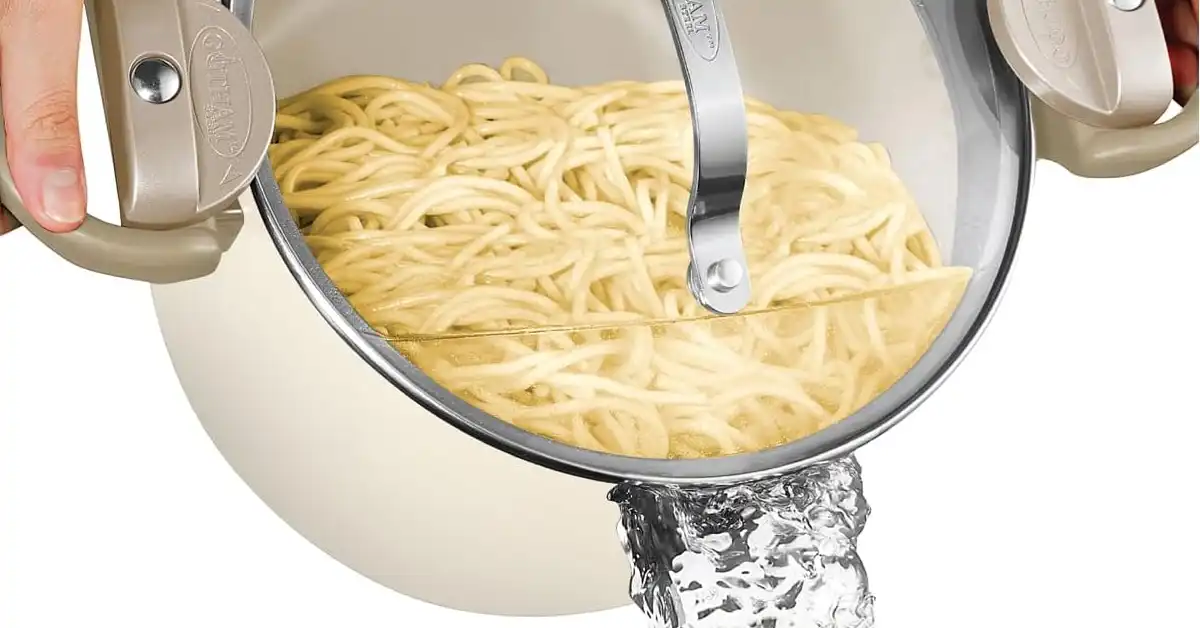 Pasta Cooker With Strainer Lid - Gotham Steel