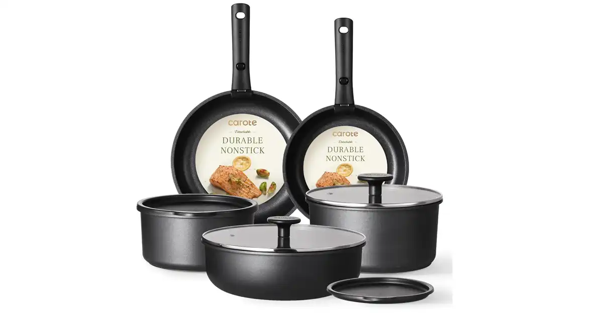 detachable ahndle pots and pans - CAROTE1 detachable ahndle pots and pans - CAROTE11 pcs