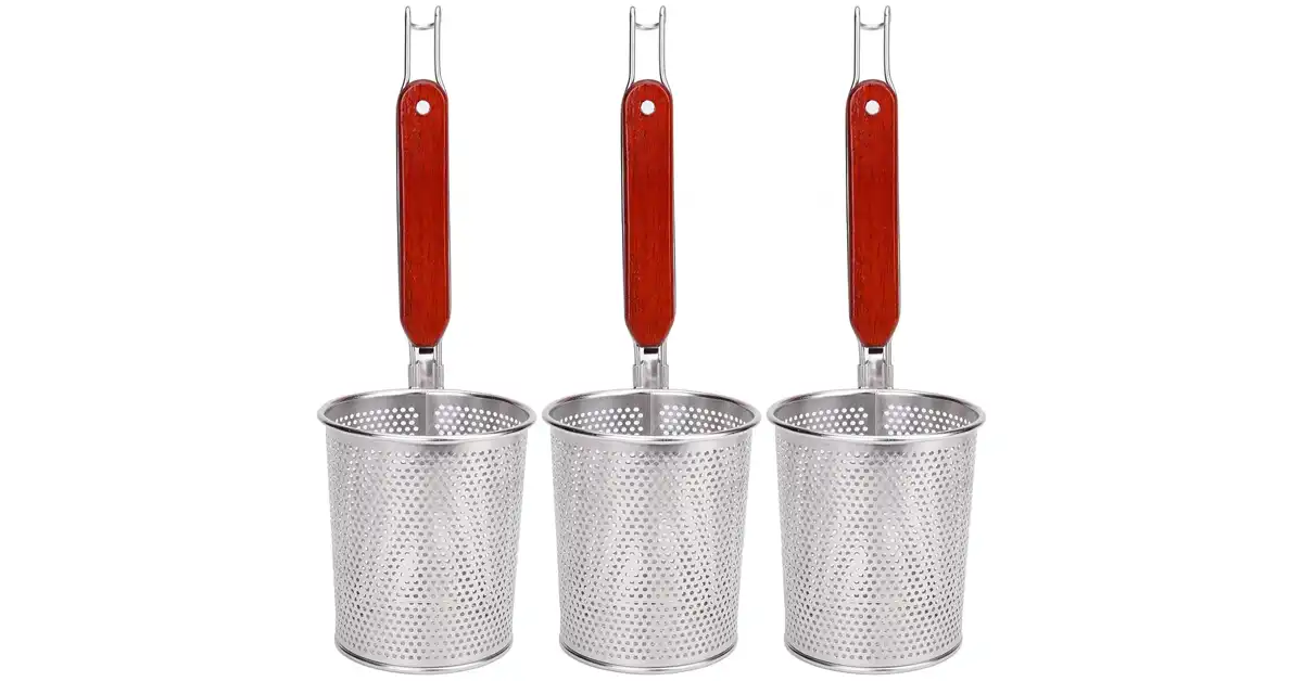 pasta cooker baskets - Lawei 3 Packs Mesh Pasta Basket