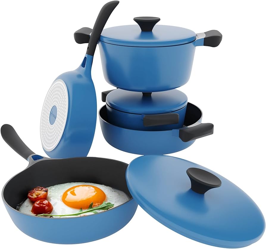 Blue Pots And Pans