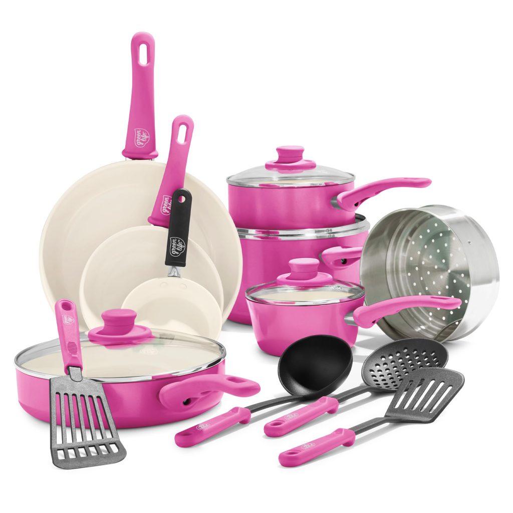 Pink Pots And Pans Set