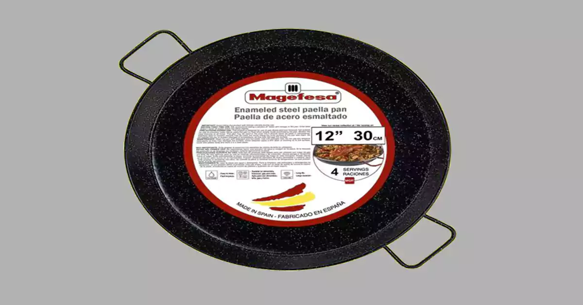 what are paella pans made of