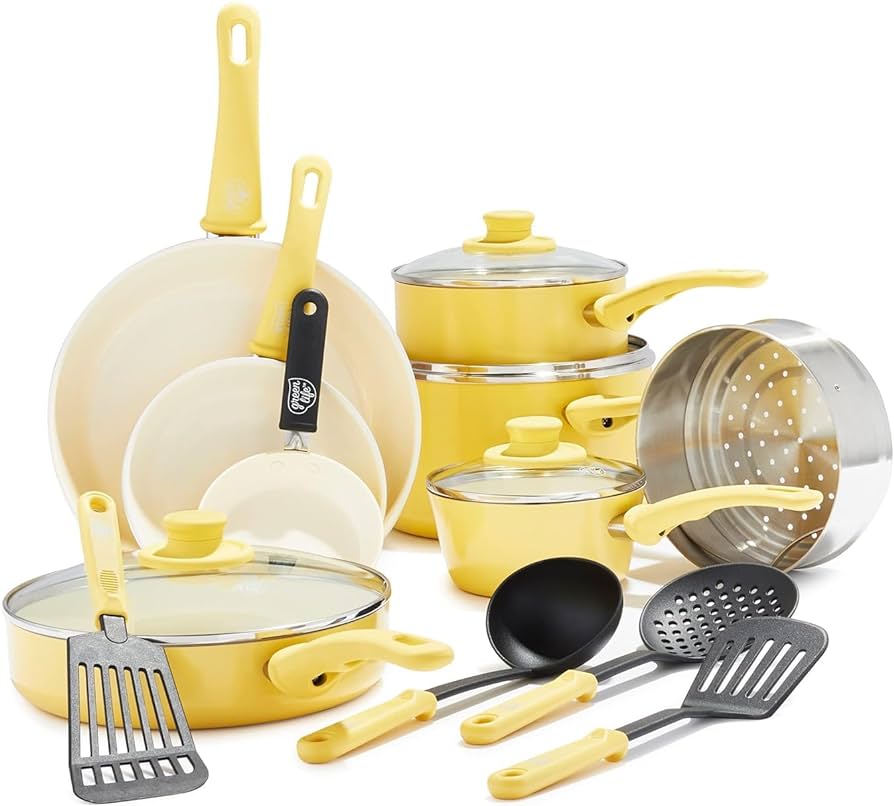 Yellow Pots And Pans