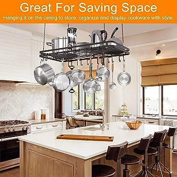 Ceiling Rack for Pots And Pans