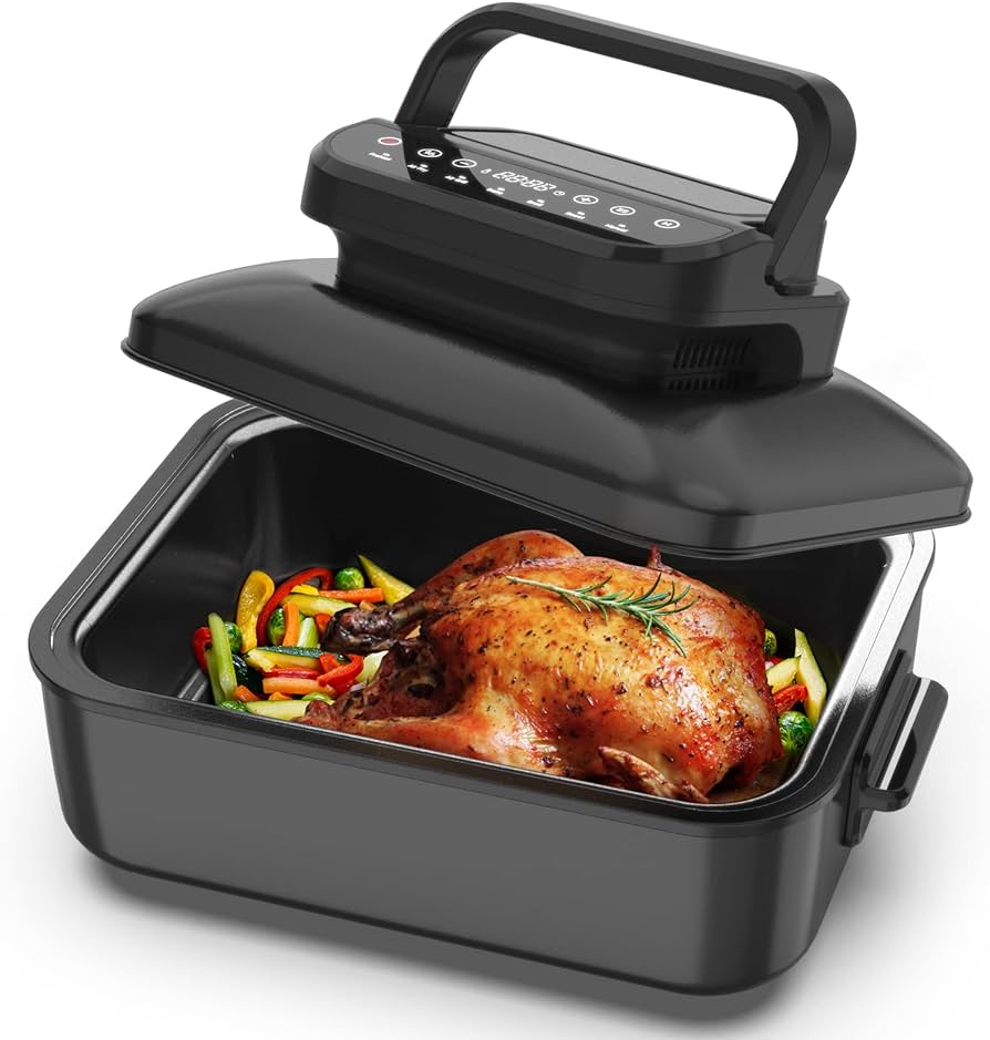 Electric Roaster Pan With Lid