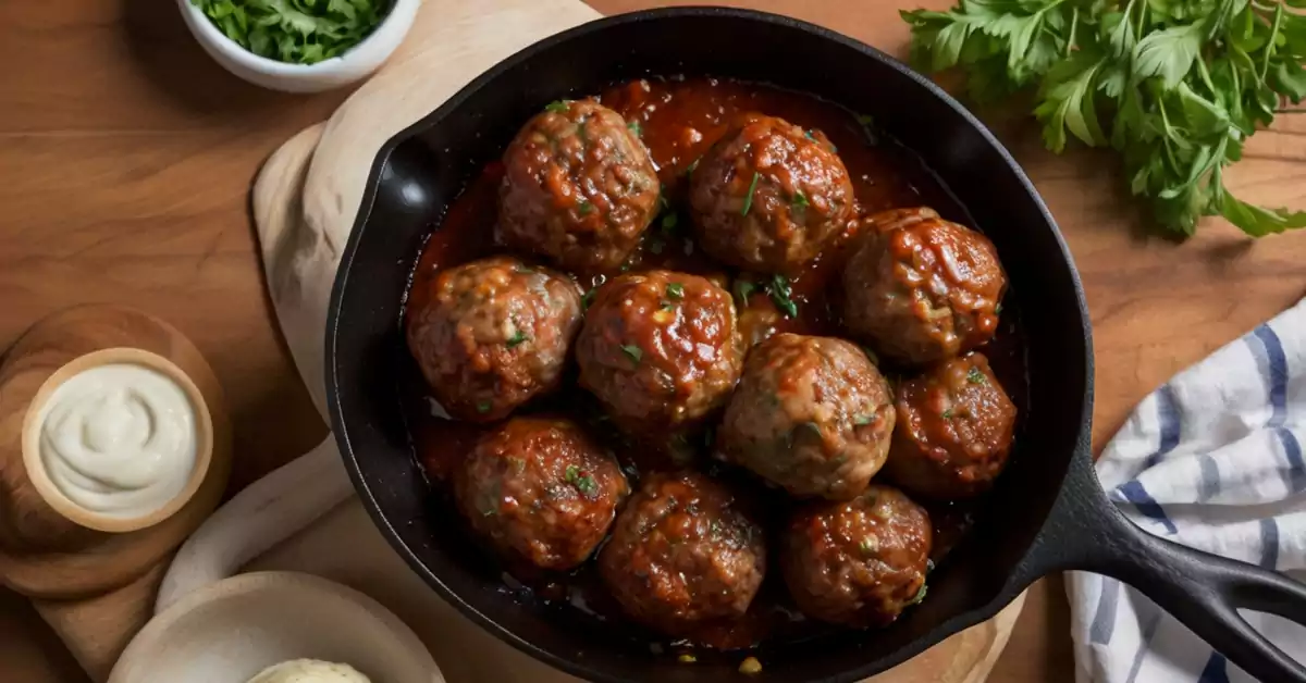 Cast Iron Skillet Meatballs