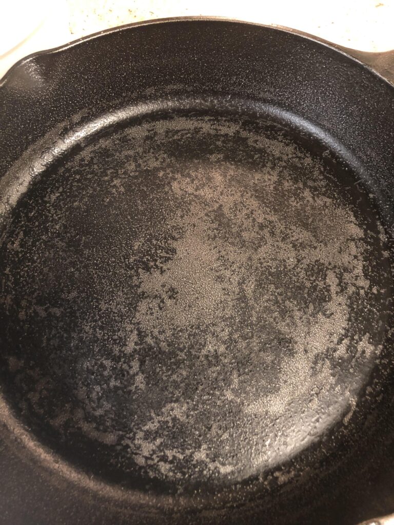 Black Coating Coming off Cast Iron Skillet