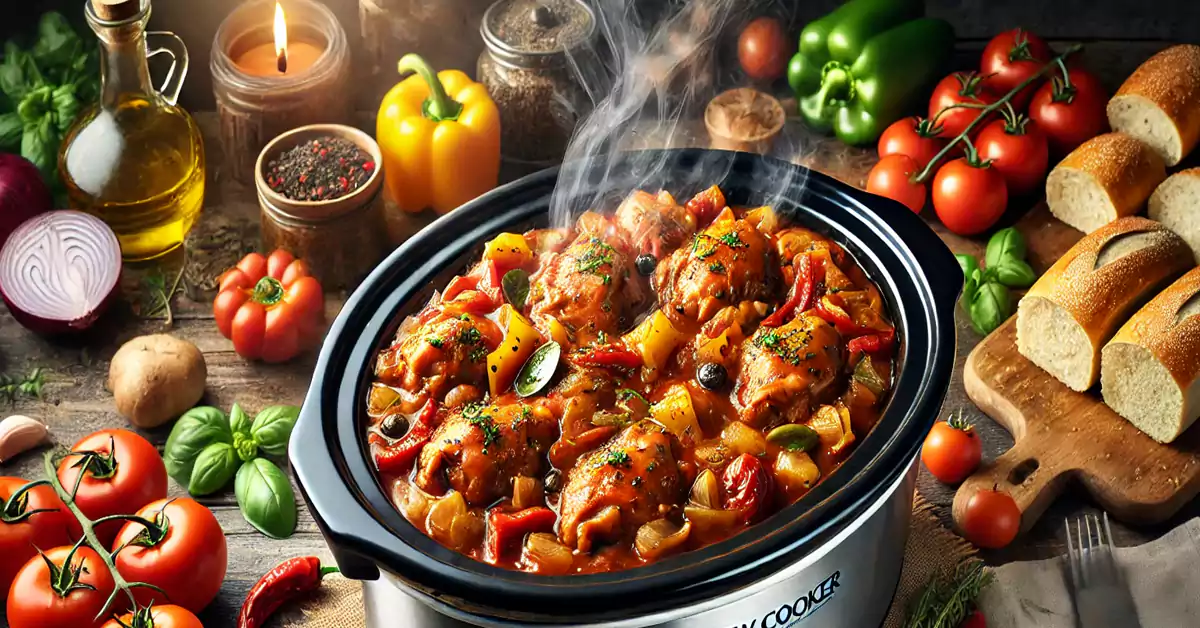 slow cooker chicken recipes_Chicken Cacciatore slow cooker chicken recipes - chicken cacciatore