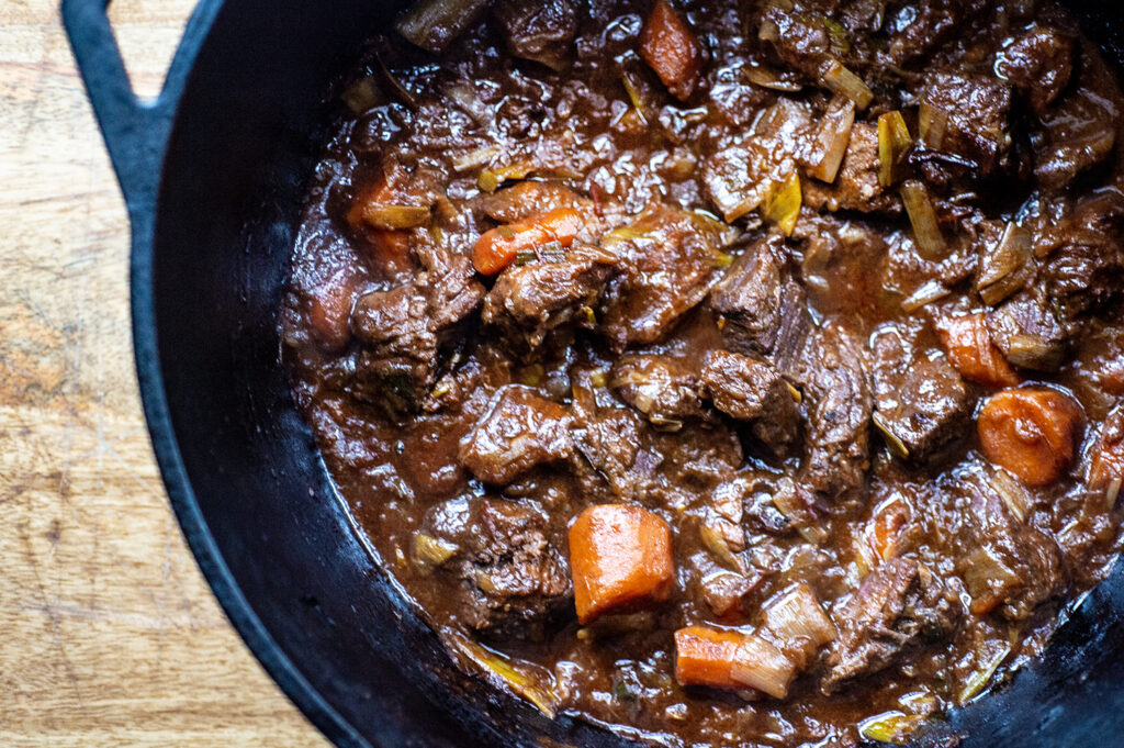 Braising Beef for Stew