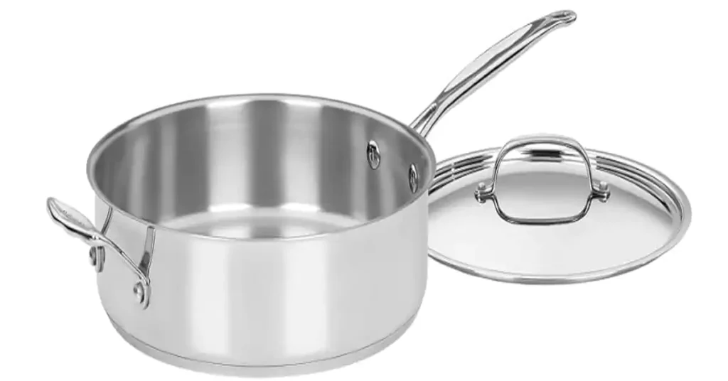 Chef’s Classic Stainless Steel Covered 5.5 Qt Saute Pan