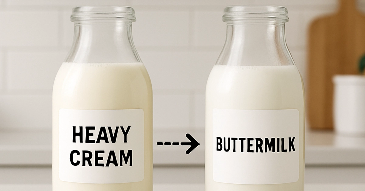 Buttermilk Substitute Heavy Cream: Easy and Tasty Alternatives