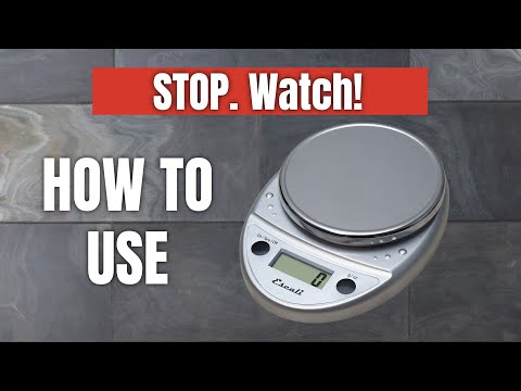 How to Use a Kitchen Scale