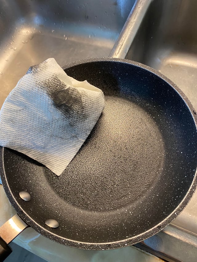 Metal on Non Stick Pan