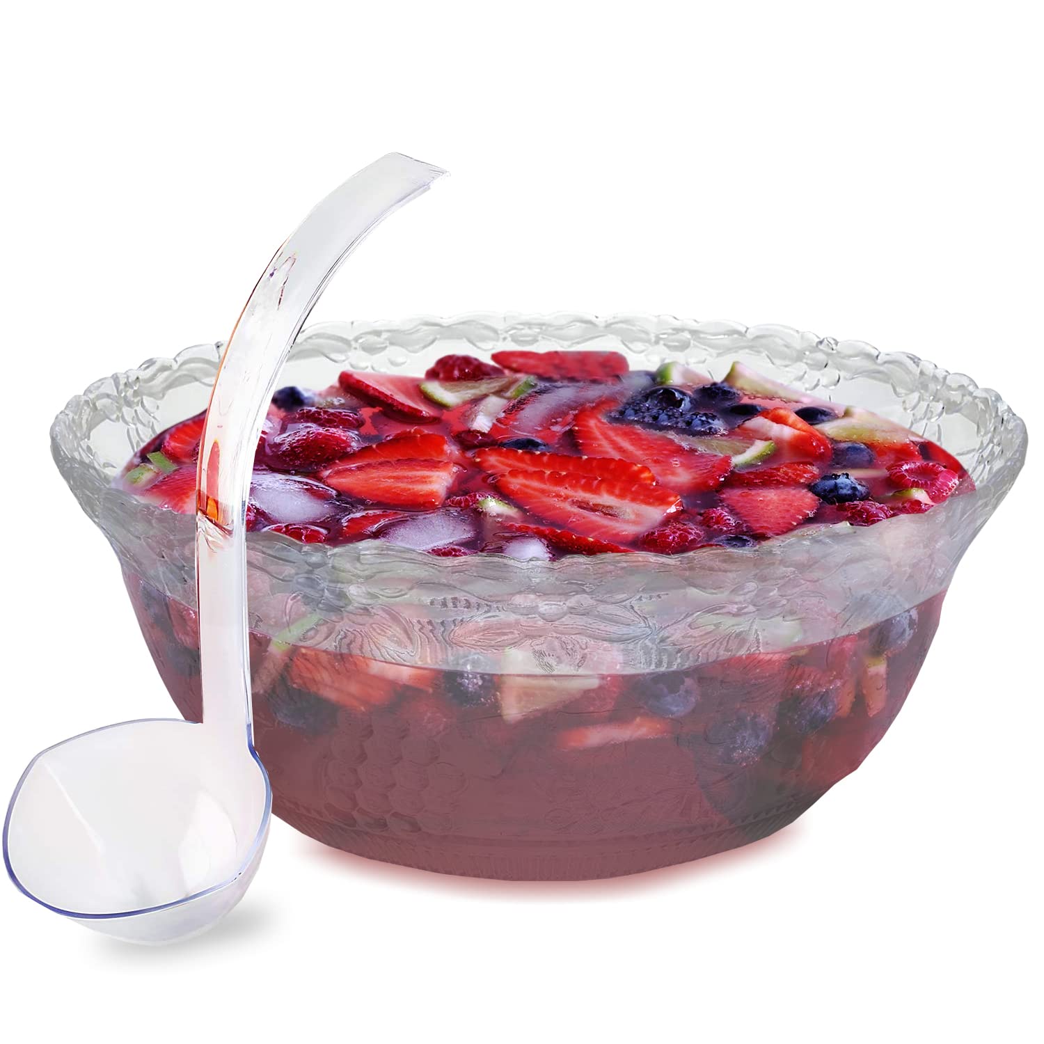 Plastic Punch Bowl With Ladle
