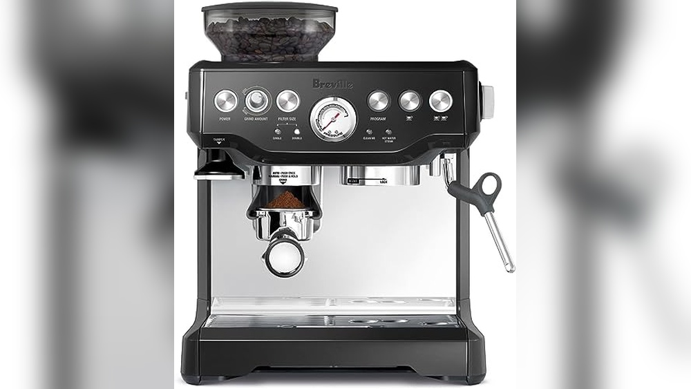 Black Breville Espresso Machine