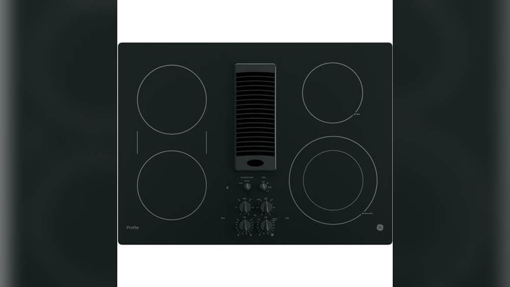 Electric Cooktop With Downdraft