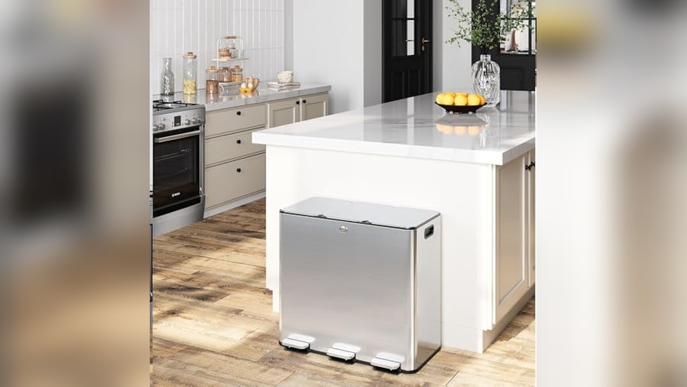 3 Compartment Trash Can for Kitchen