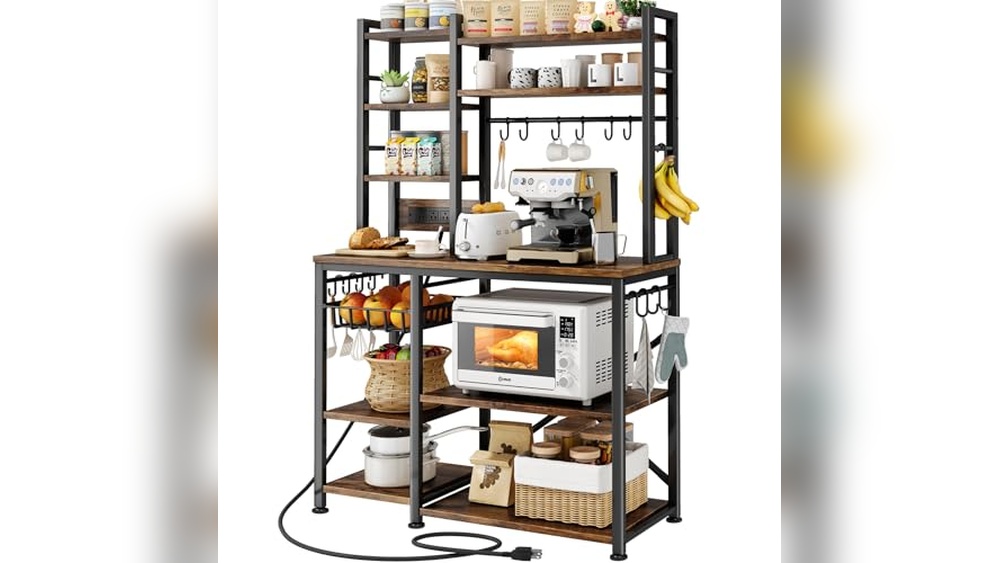 Bakers Rack With Storage