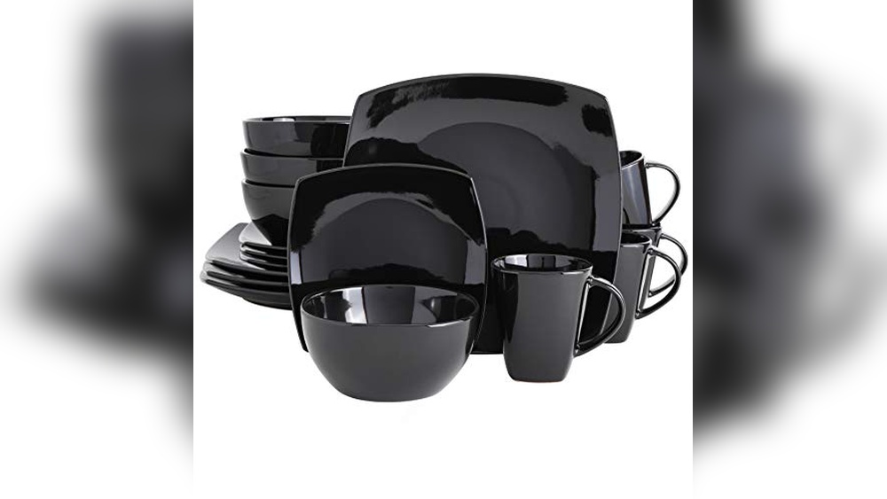 Black Square Dinnerware Set
