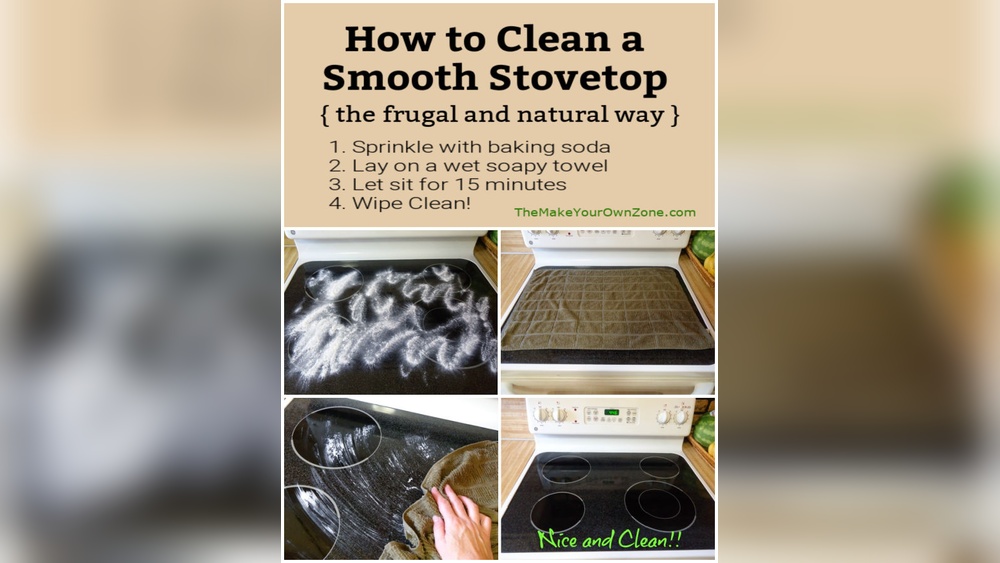 Cleaning Stove Top With Baking Soda