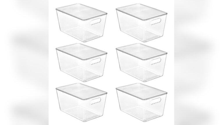 Clear Stackable Storage Bins
