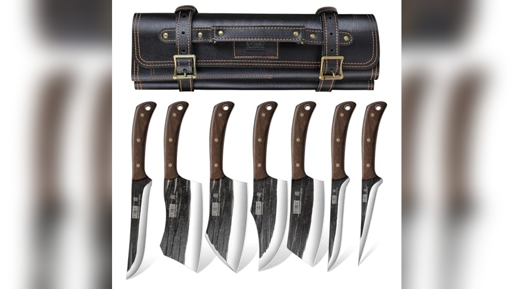 Damascus Butcher Knife Set