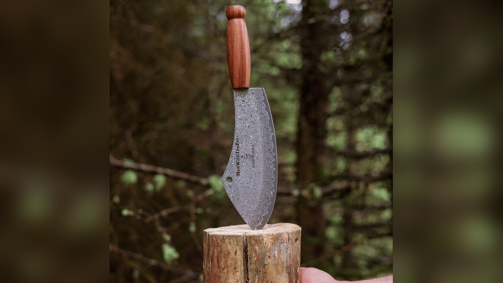 Damascus Cleaver Knife