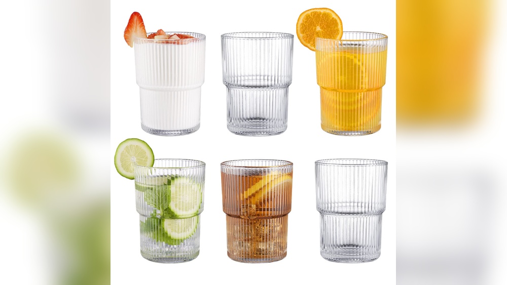 Fluted Drinking Glass