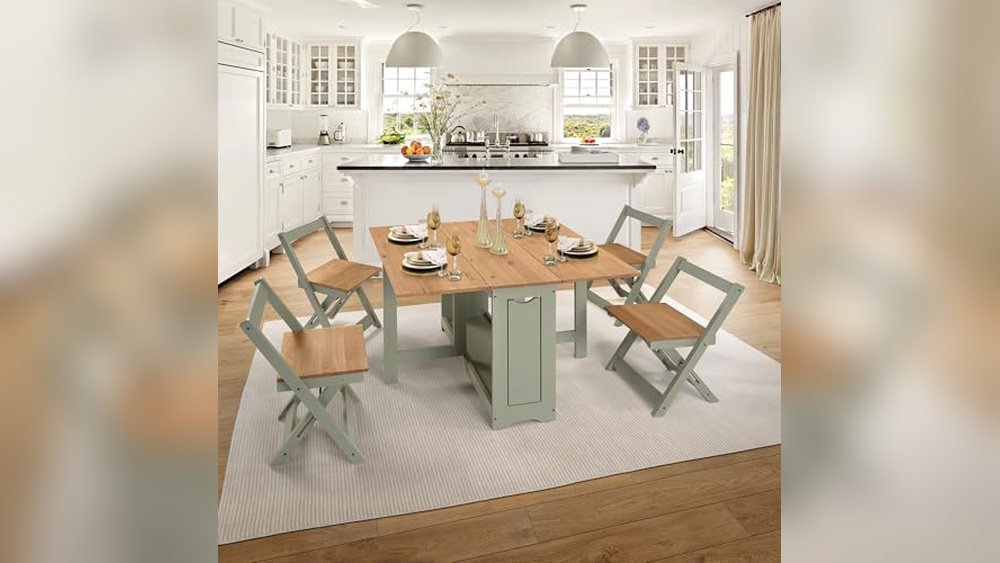 Foldable Dining Table With Chairs