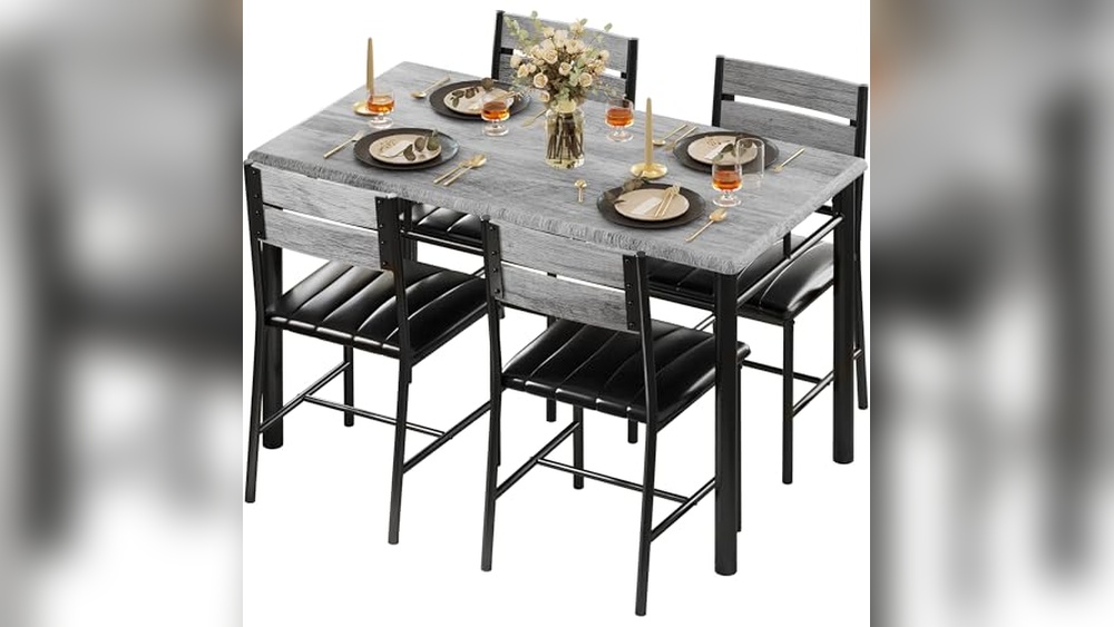 Gray Dining Table Set
