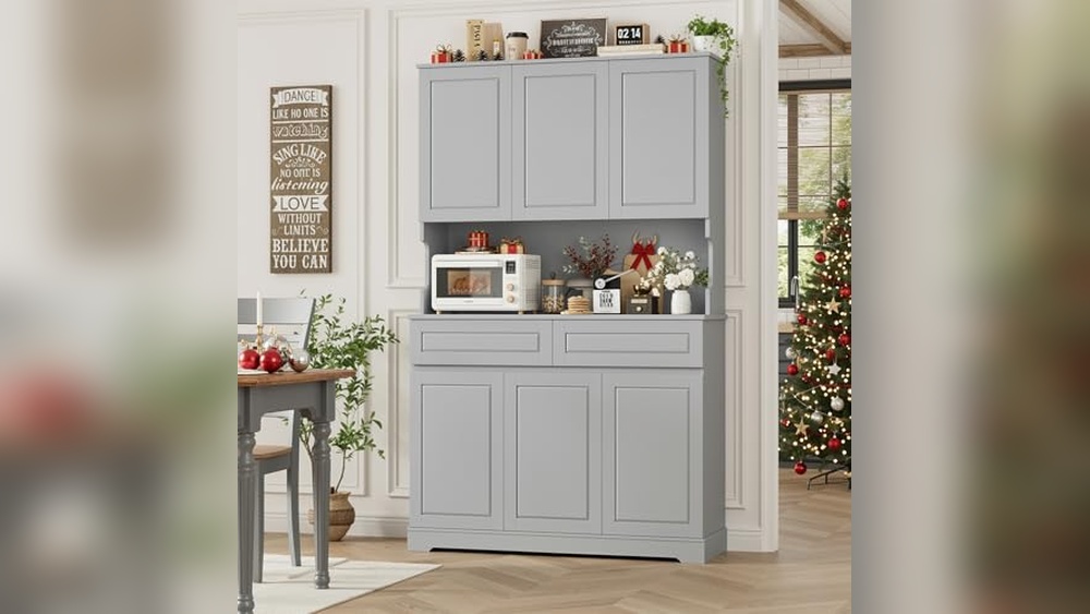 Grey Pantry Cabinet
