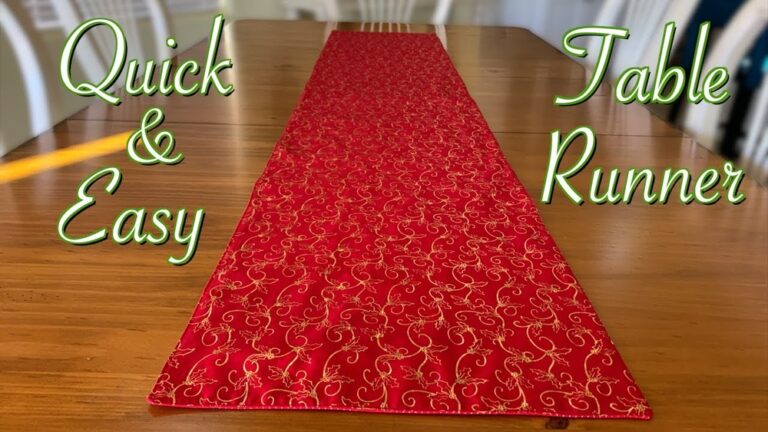 How to Make a Table Runner