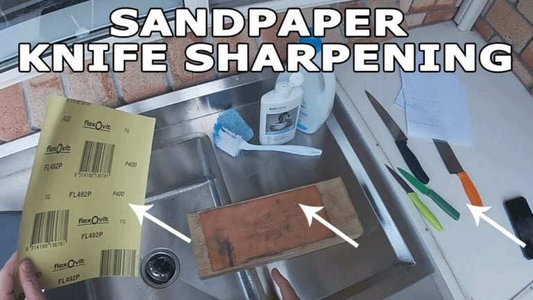 How to Sharpen a Knife With Sandpaper