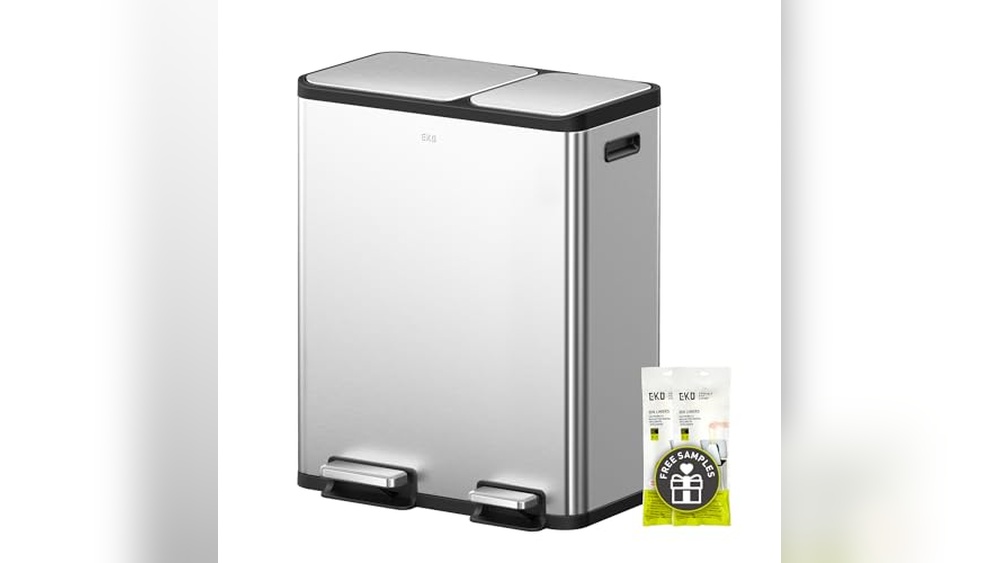 Kitchen Recycle And Trash Can Combo