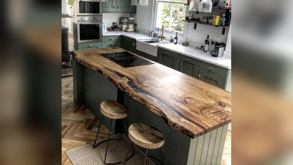 Live Edge Butcher Block Counter Top