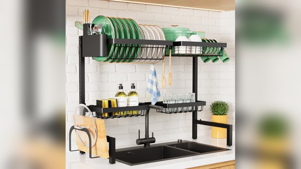 Over the Sink Dish Drying Rack