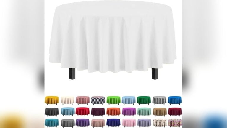 Round Plastic Tablecloths