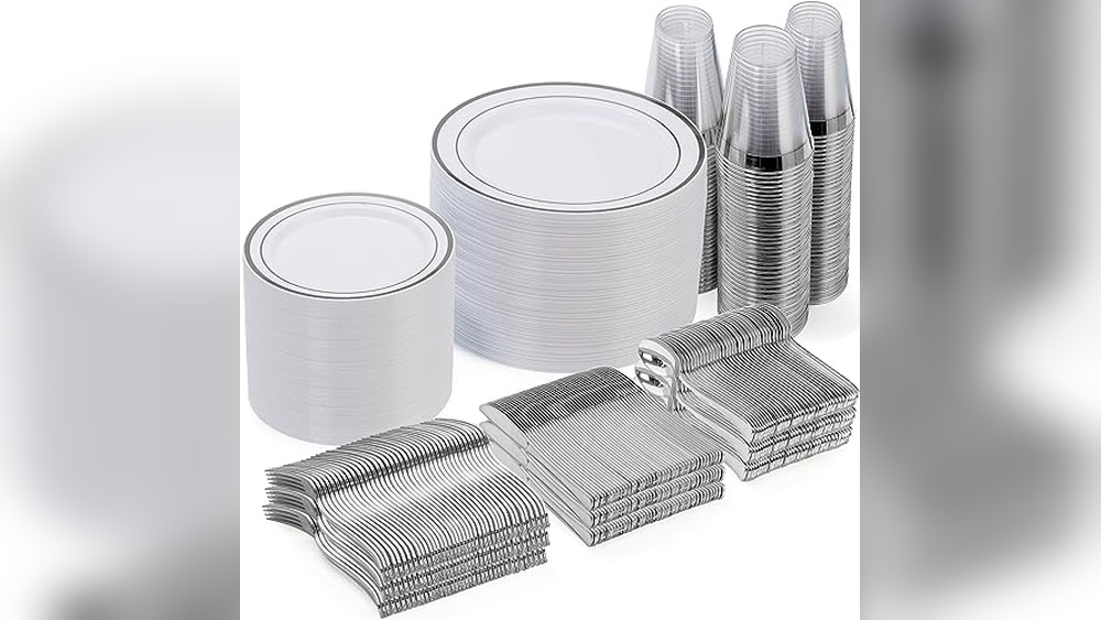 Silver Dinnerware Set
