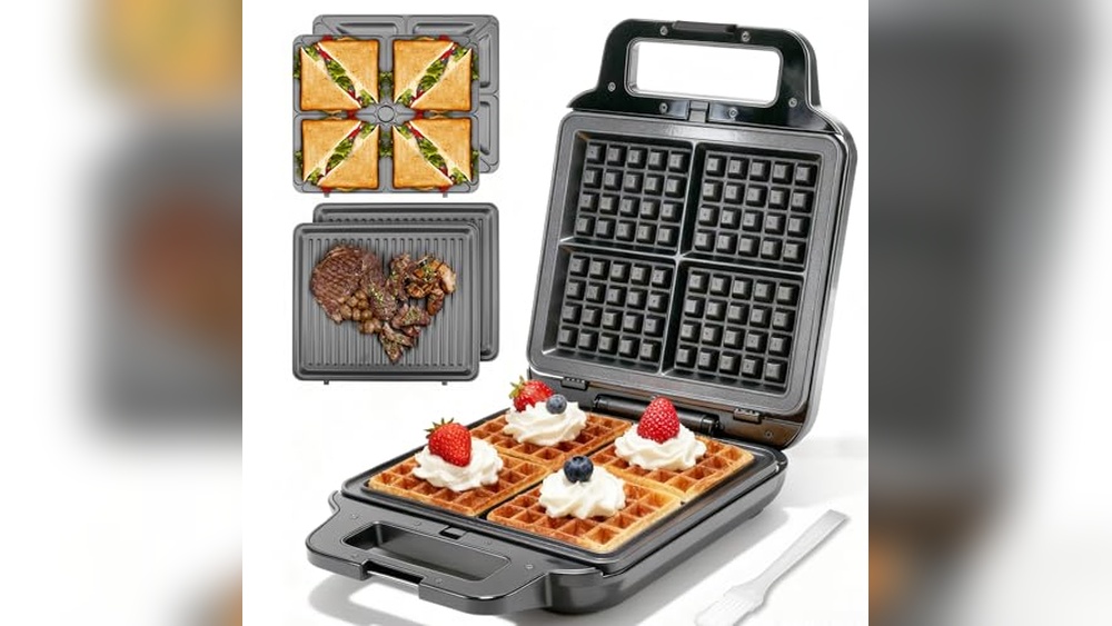 Waffle Iron And Griddle Combination