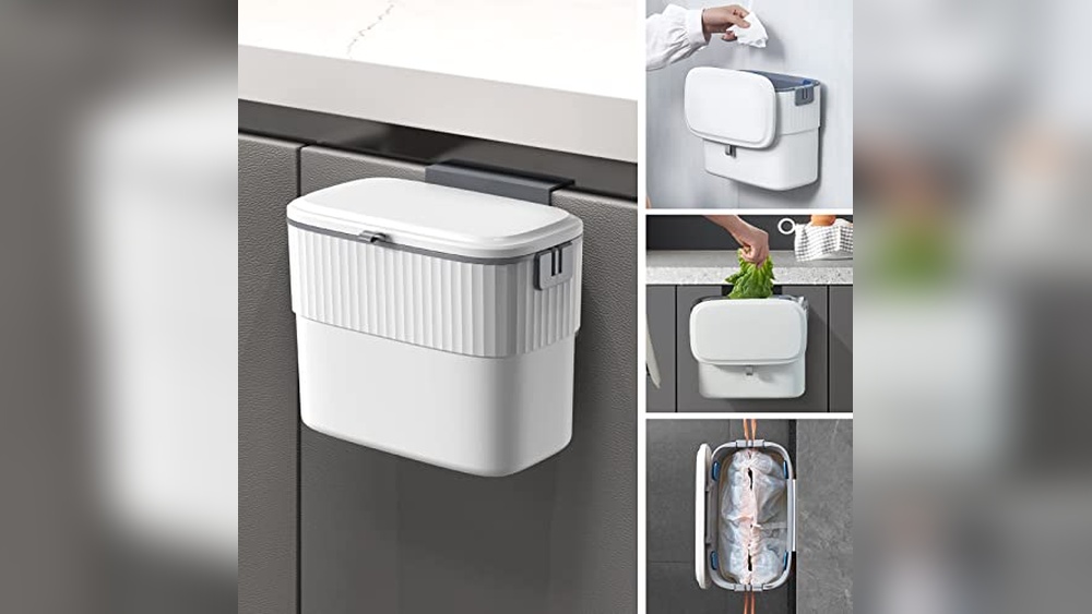 Wall Mounted Kitchen Garbage Can With Lid