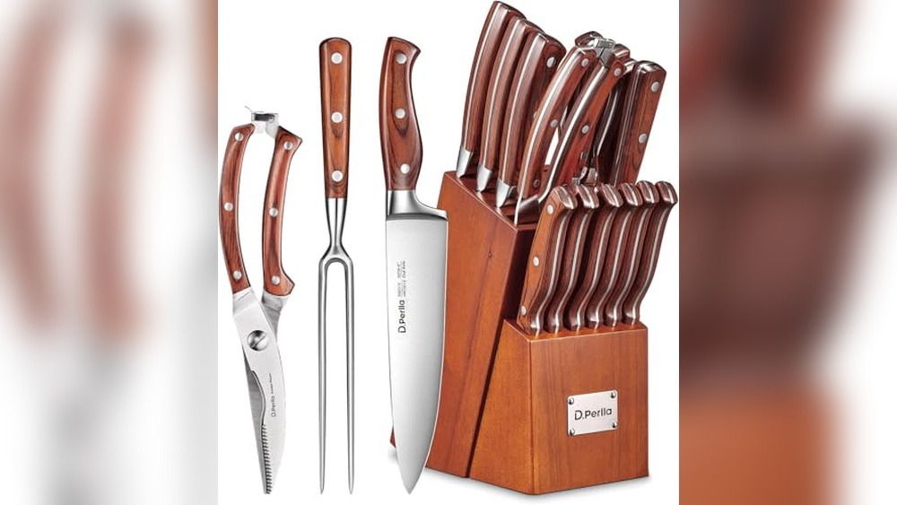 Wood Handle Kitchen Knife Set