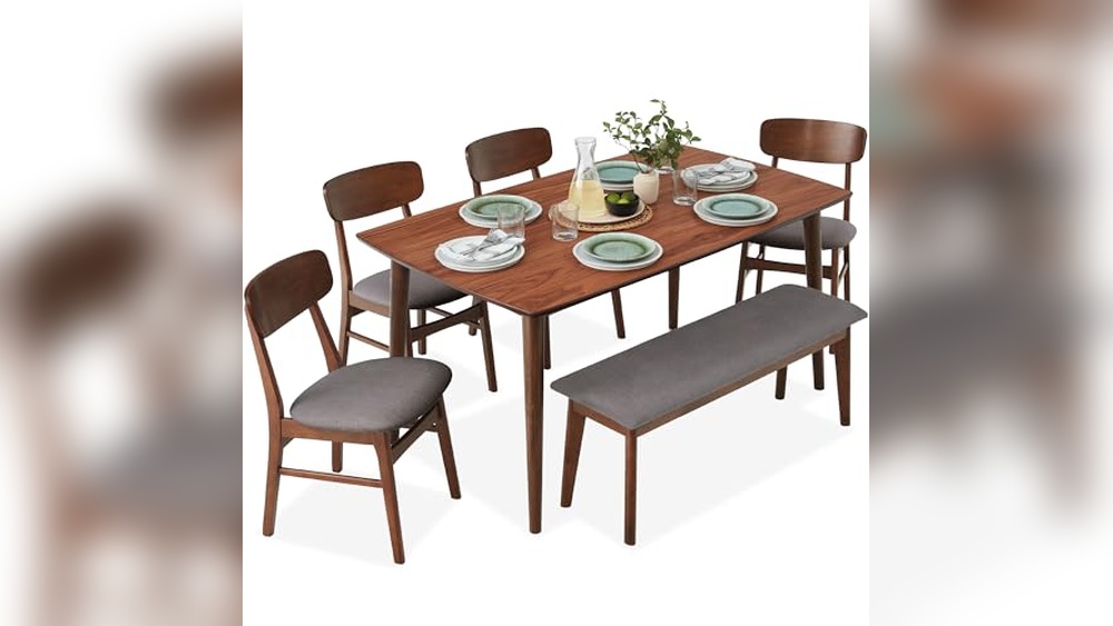 Wooden Dining Table With Chairs