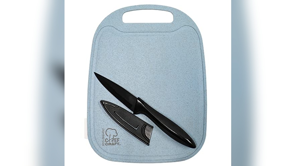 Cutting Board With Knife